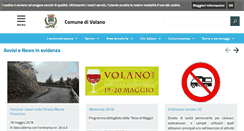 Desktop Screenshot of comune.volano.tn.it